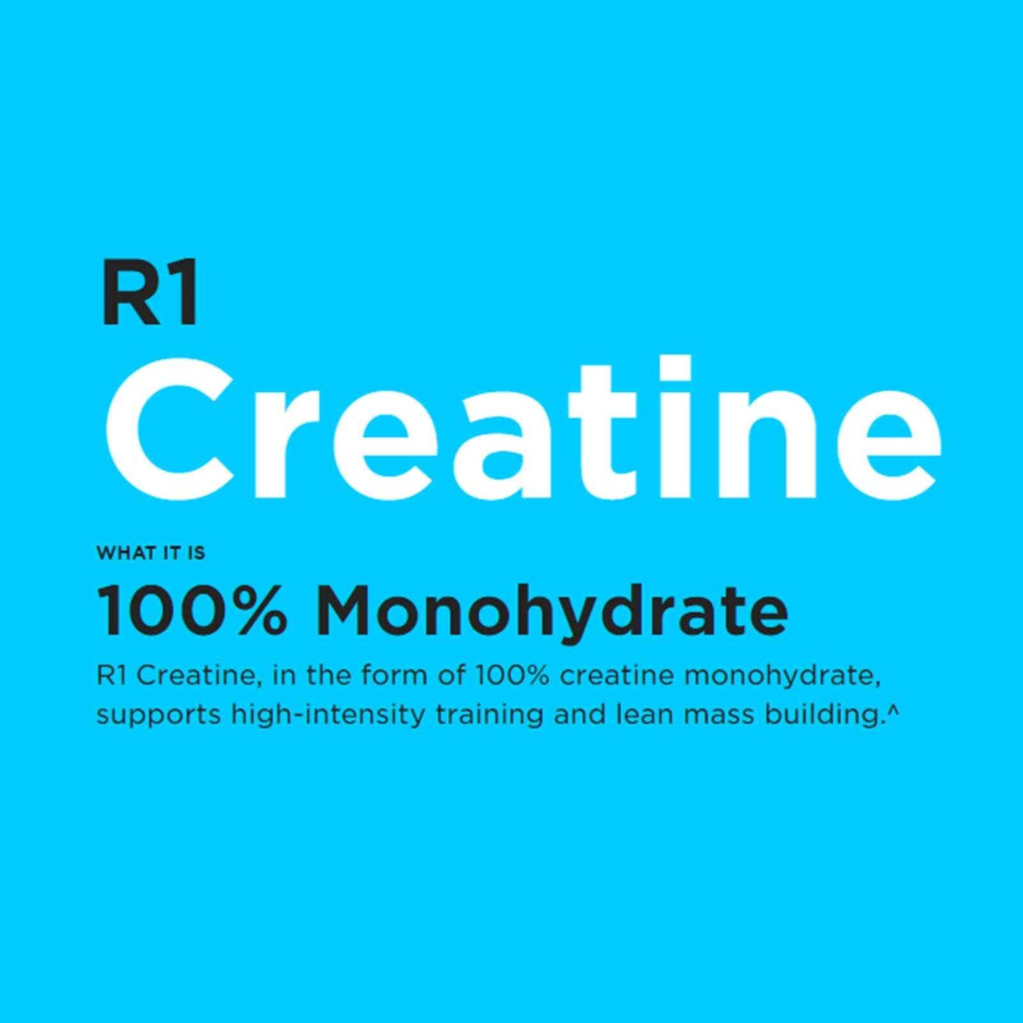 RULE 1 Creatine 130 Serv Unflavored 100% Creatine Monohydrate 676G