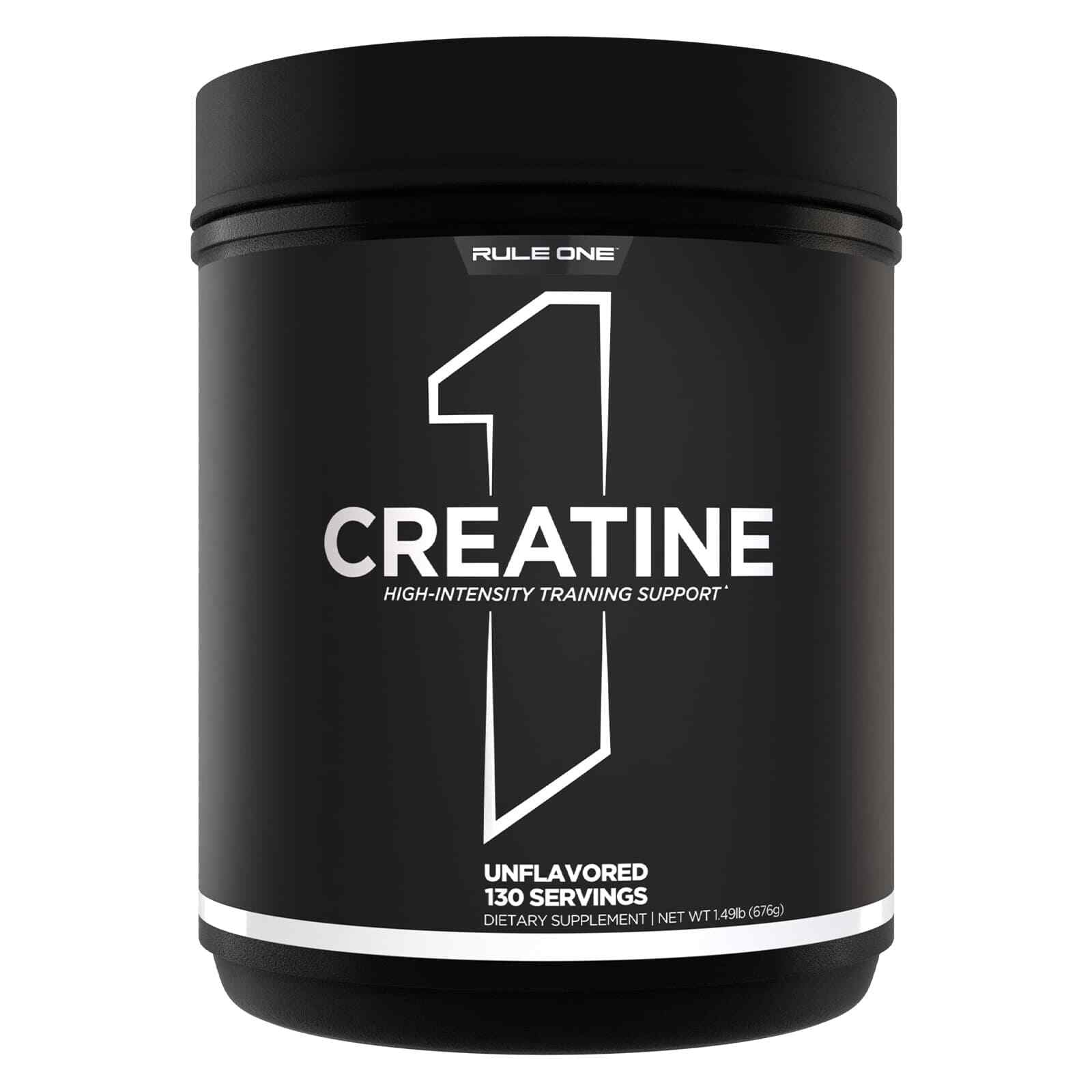 RULE 1 Creatine 130 Serv Unflavored 100% Creatine Monohydrate 676G