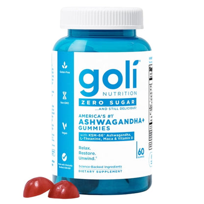 Goli Nutrition Zero sugar Gummies I 60 Count