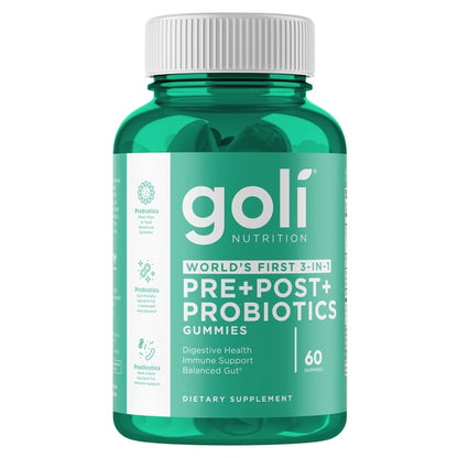 Goli Nutrition Zero sugar Gummies I 60 Count