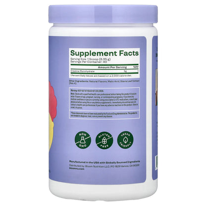 Creatine Monohydrate, Raspberry Lemon, 9 Oz (254 G)