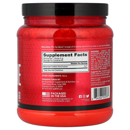 BSN, Creatine DNA, Unflavored, 10.9 Oz (309 G), Muscle, Strength, Performance